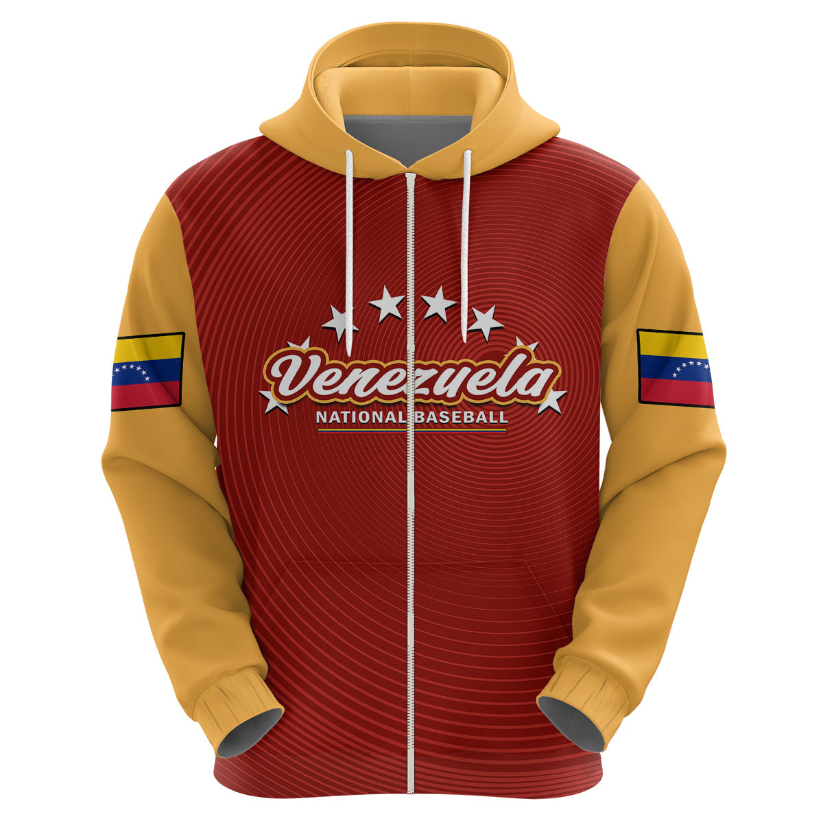 Custom Venezuela 2023 Baseball Mix Hoodie Coat Of Arms LT14
