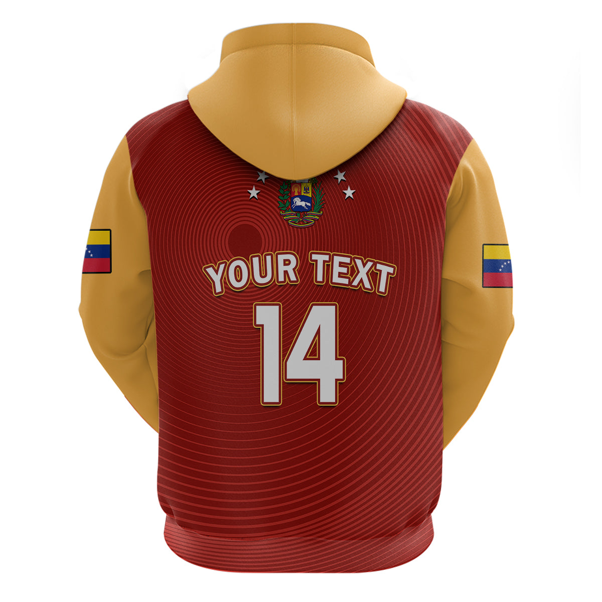 Custom Venezuela 2023 Baseball Mix Hoodie Coat Of Arms LT14