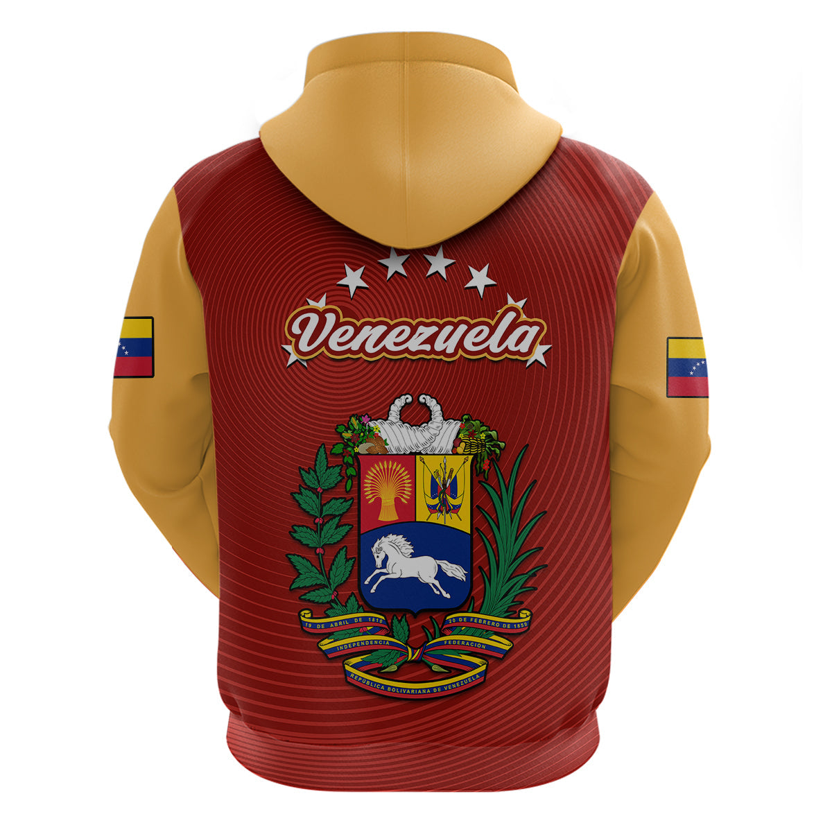 Venezuela 2023 Baseball Mix Hoodie Coat Of Arms LT14