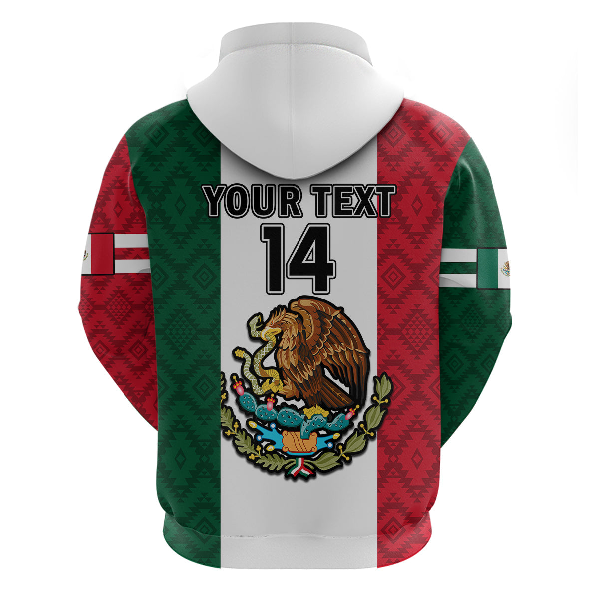 Custom Mexico 2023 Baseball Mexican Art Flag Style Hoodie LT14