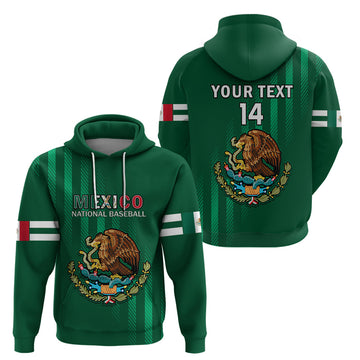 Custom Mexico 2023 Baseball Mix Hoodie Coat Of Arms LT14