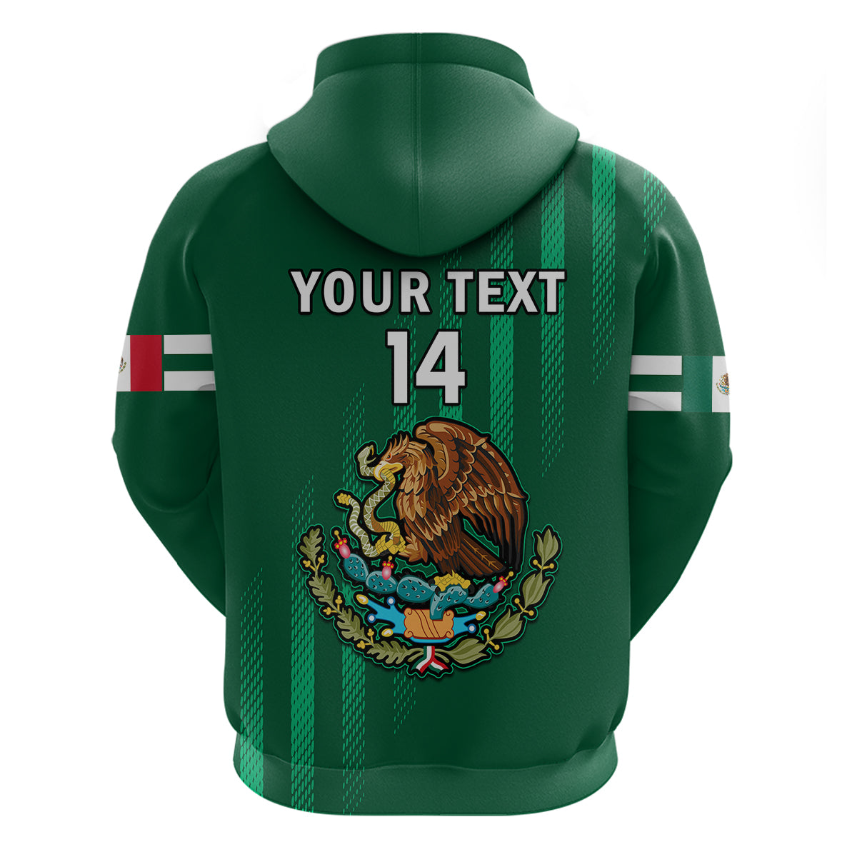 Custom Mexico 2023 Baseball Mix Hoodie Coat Of Arms LT14