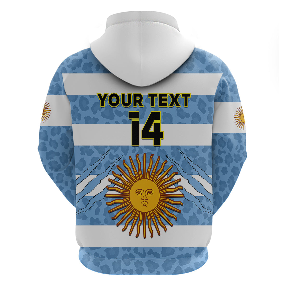 Custom Argentina Rugby 7s Vamos Pumas Hoodie LT14