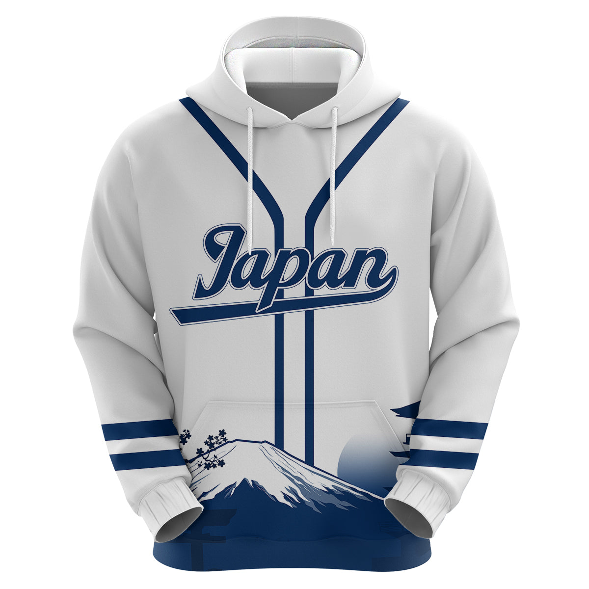 Japan Baseball Champions Fuji Mountain Landscape ArHoodie LT7