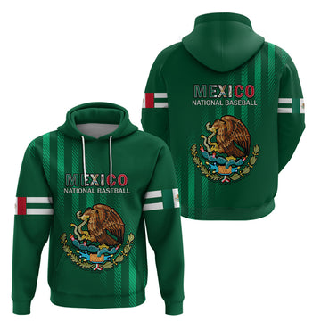 Mexico 2023 Baseball Mix Hoodie Coat Of Arms LT14