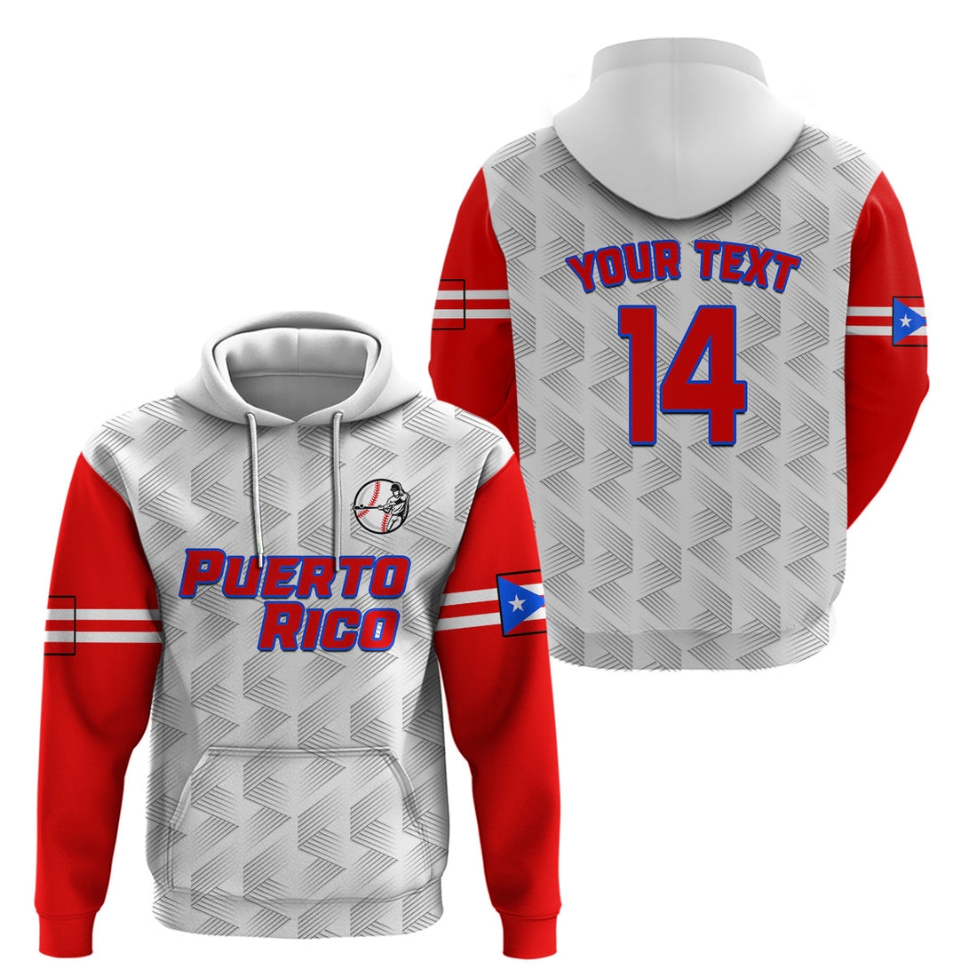 Custom Puerto Rico 2023 Baseball Dynamic Hoodie LT14