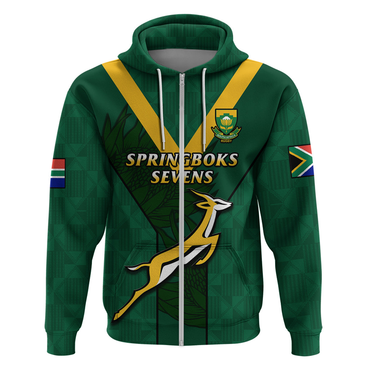 Custom South Africa Rugby Go Blitzboks Sevens Hoodie LT14