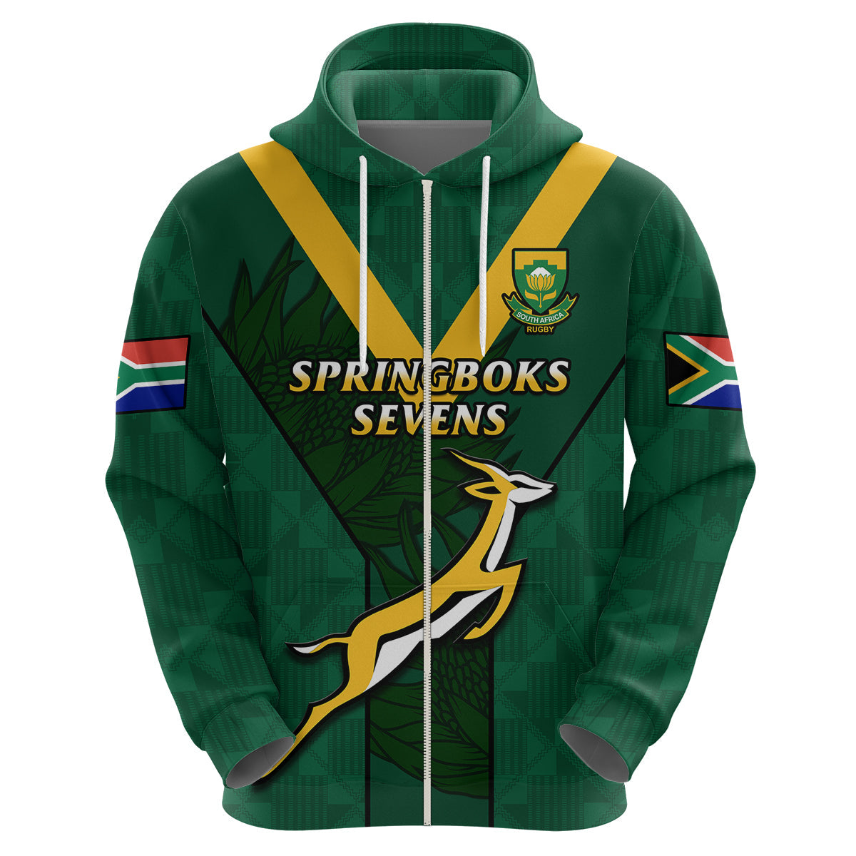 Custom South Africa Rugby Go Blitzboks Sevens Hoodie LT14