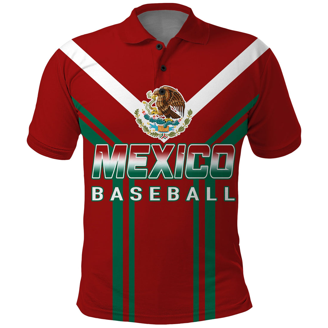 Mexico Baseball 2023 Sporty Style With Emblem Polo Shirt LT7