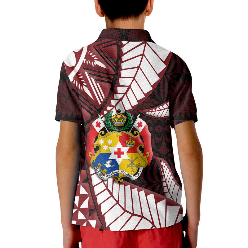 Tonga Polo Shirt Emancipation Day Kupesi Pattern No.2 Black LT9