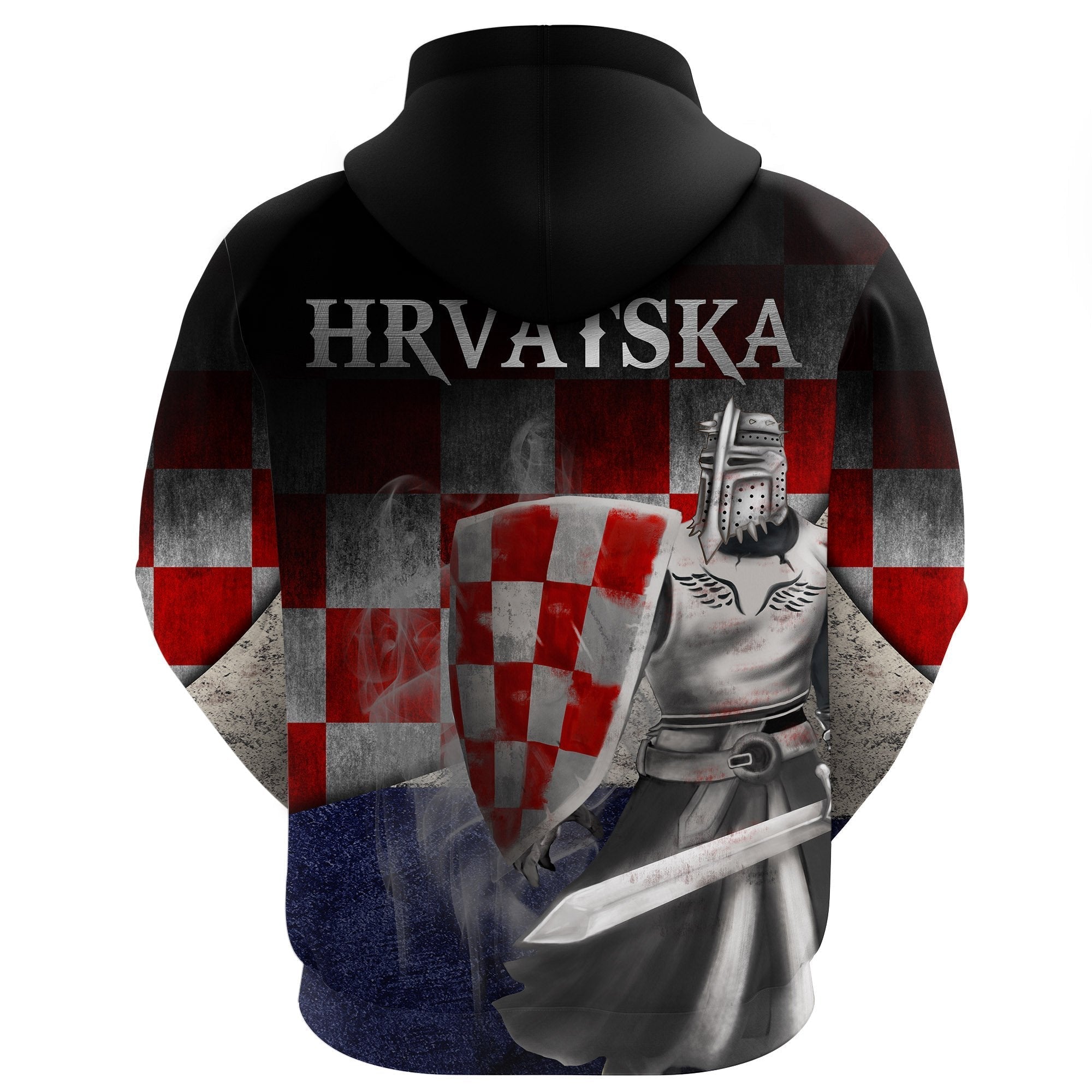 Croatia Warrior Zip Hoodie