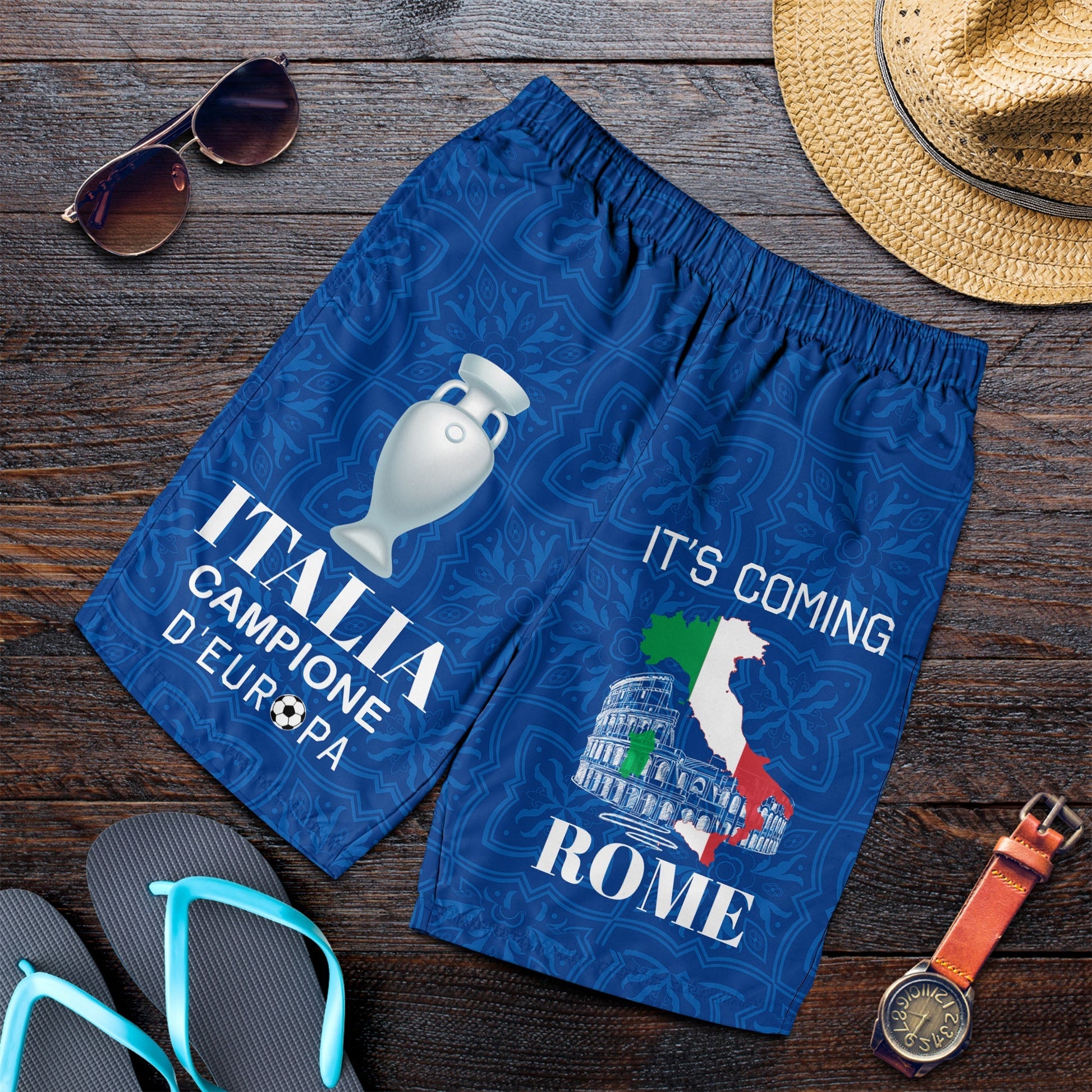 Italia Campione D'Europa - It is coming to Rome Men Shorts Blue LT4