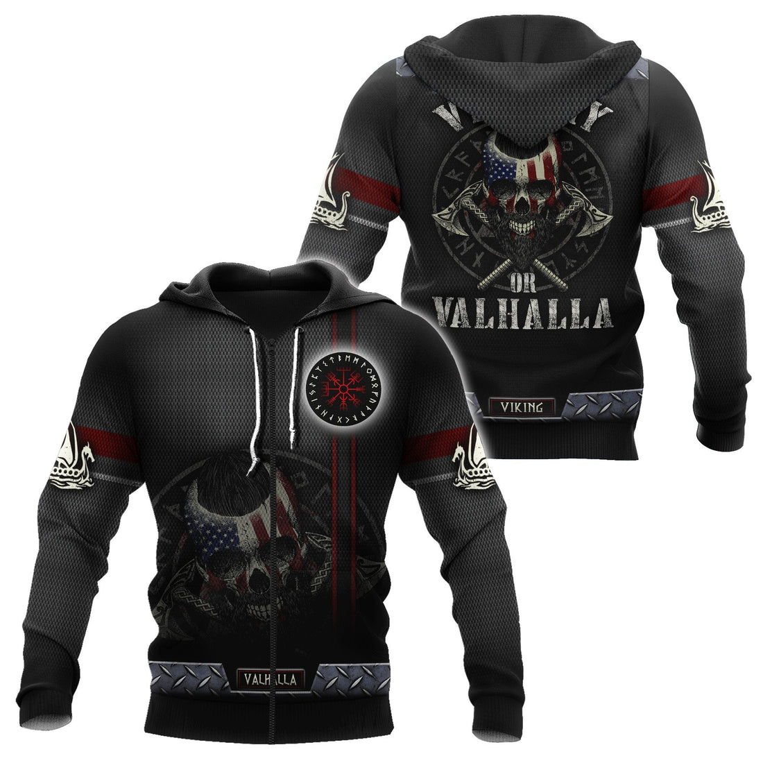 Viking Clothing American Viking 3D Hoodie RLT12