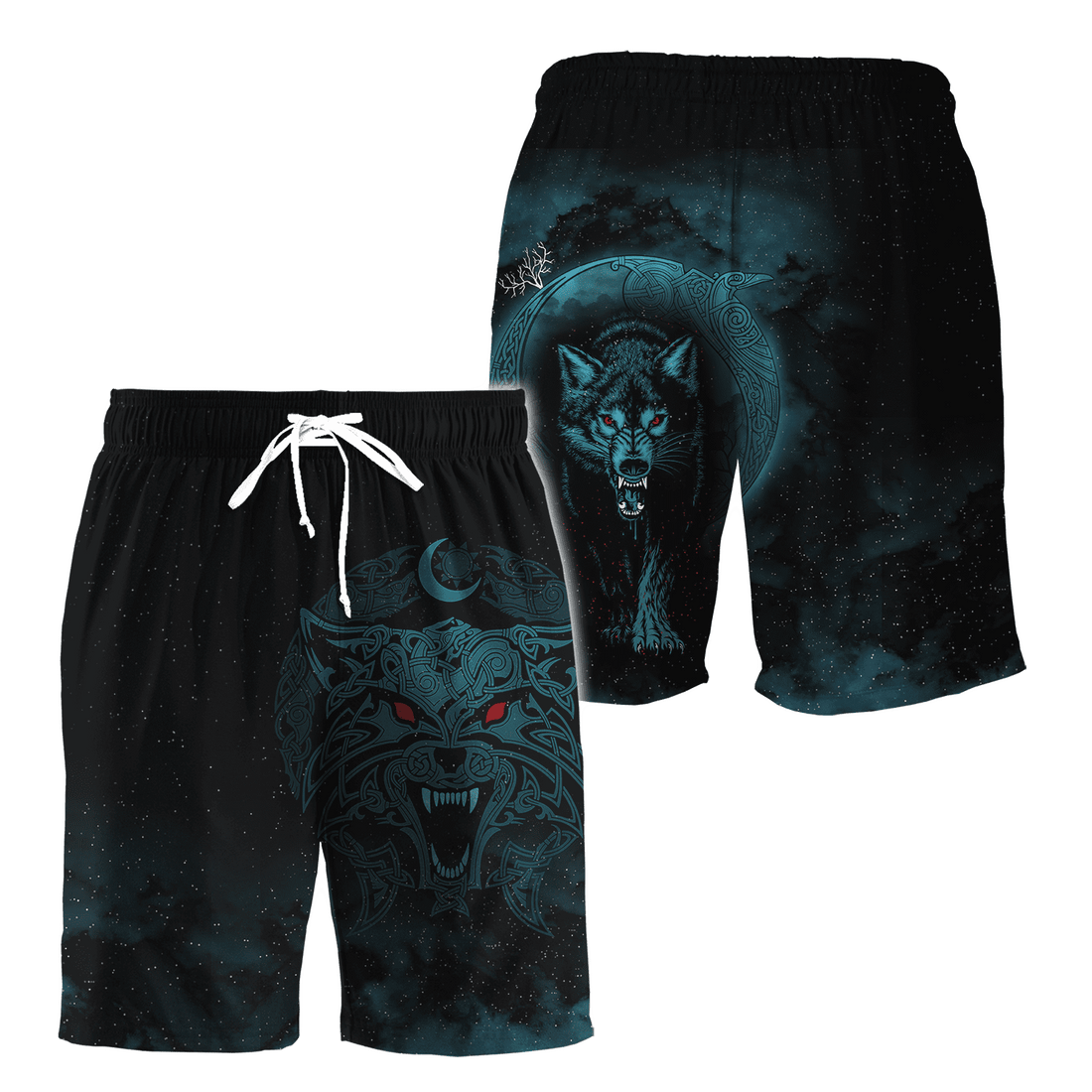 Viking Clothing Wolf Viking 3D Shorts RLT12