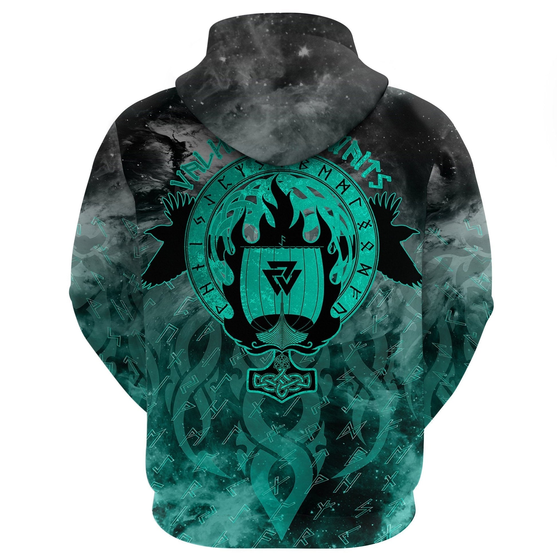Viking Drakkar Ship Zip Hoodie RLT12