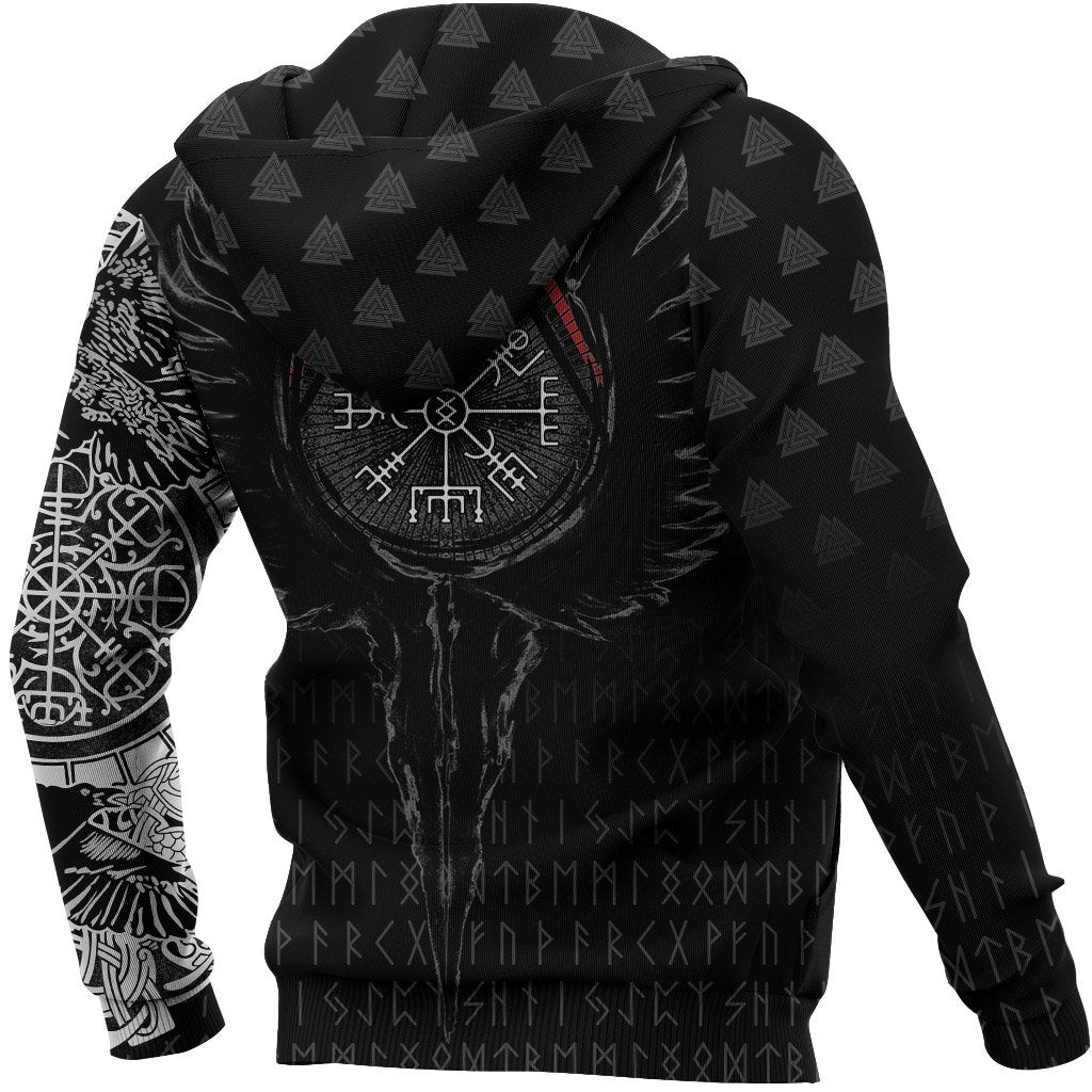 Viking Hoodie Old Norse Odin Tattoo RLT12
