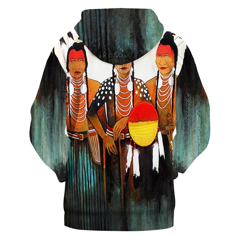 Chief Native American 3D Hoodie LT10