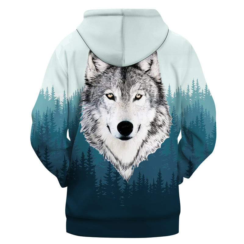 Wolf Forest Native American 3D Hoodie LT10