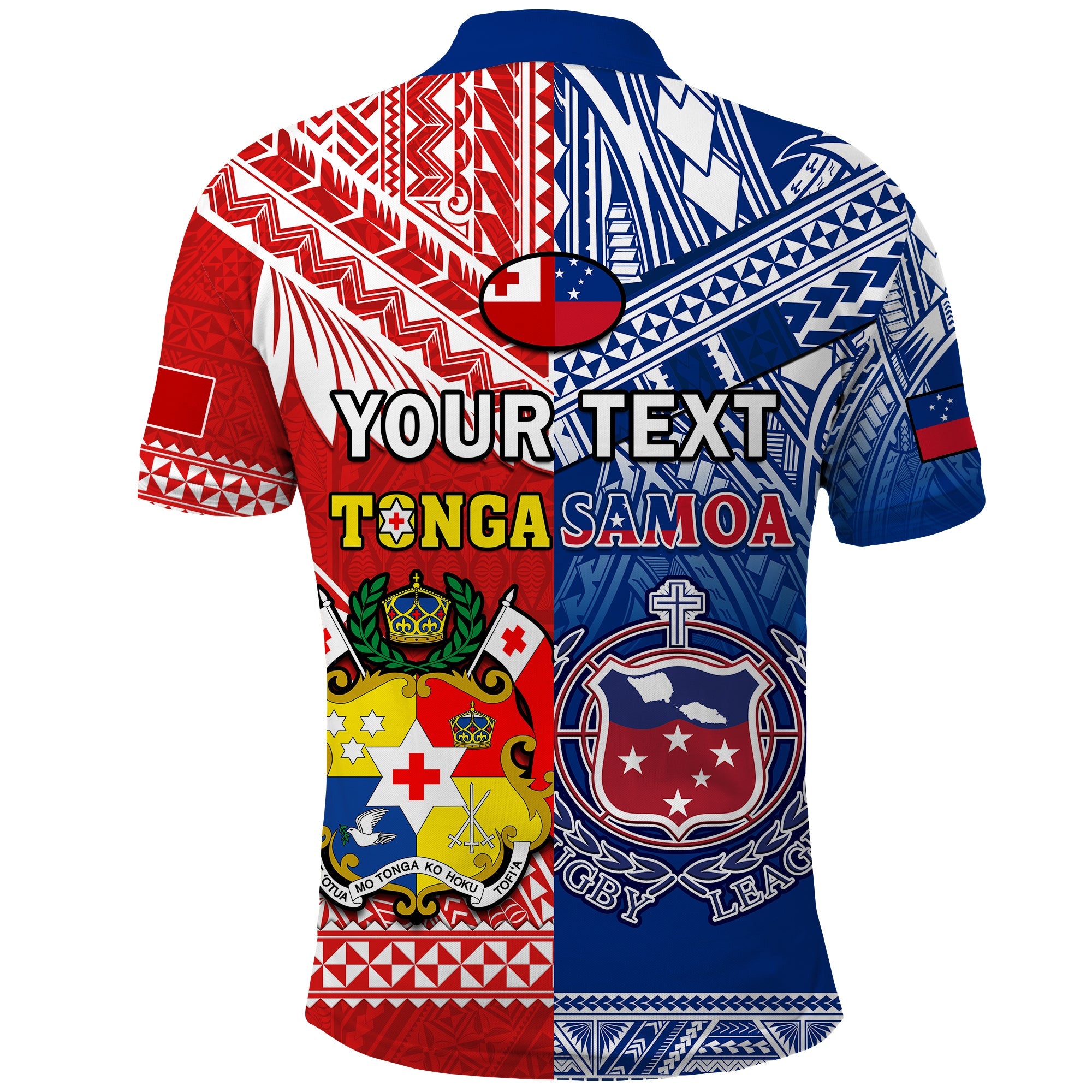 Custom Mate Maa Tonga Toa Samoa Rugby Polo Shirt Polynesian Pattern LT14