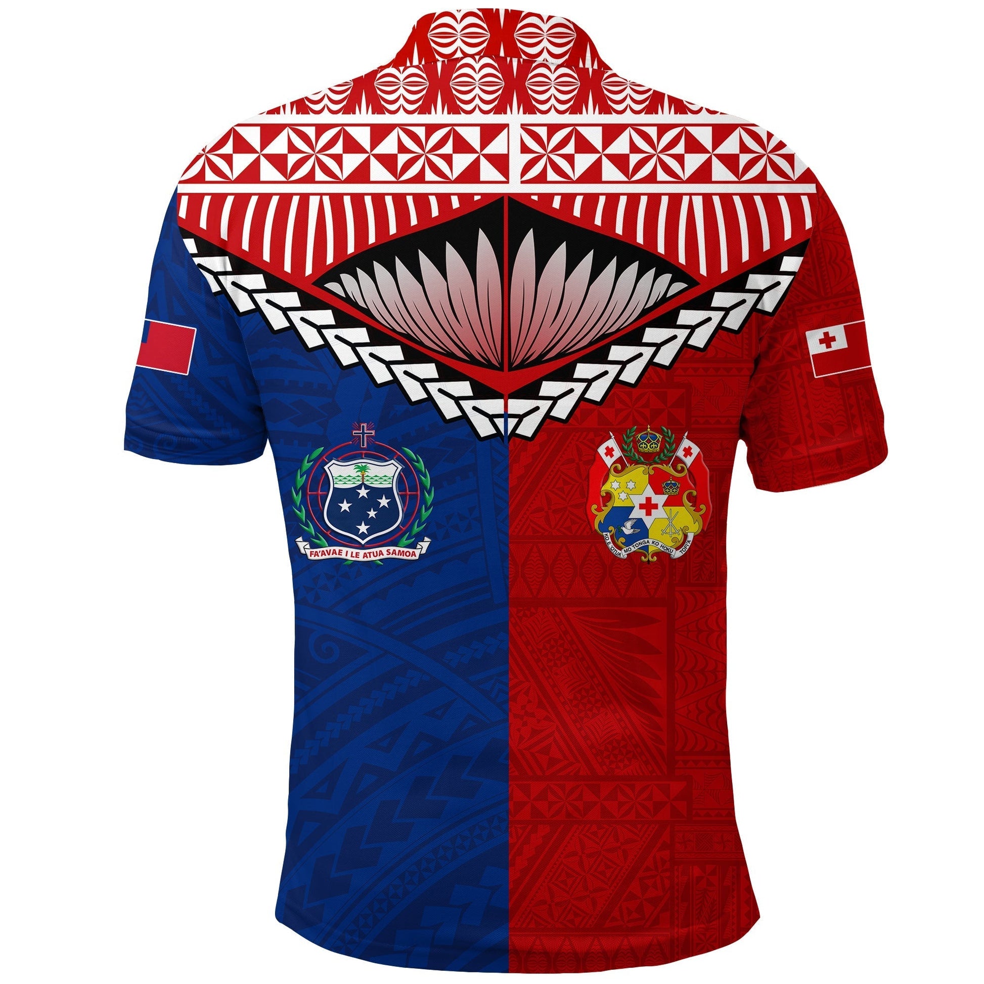 Tonga Combine Samoa Pride Polo Shirt LT12
