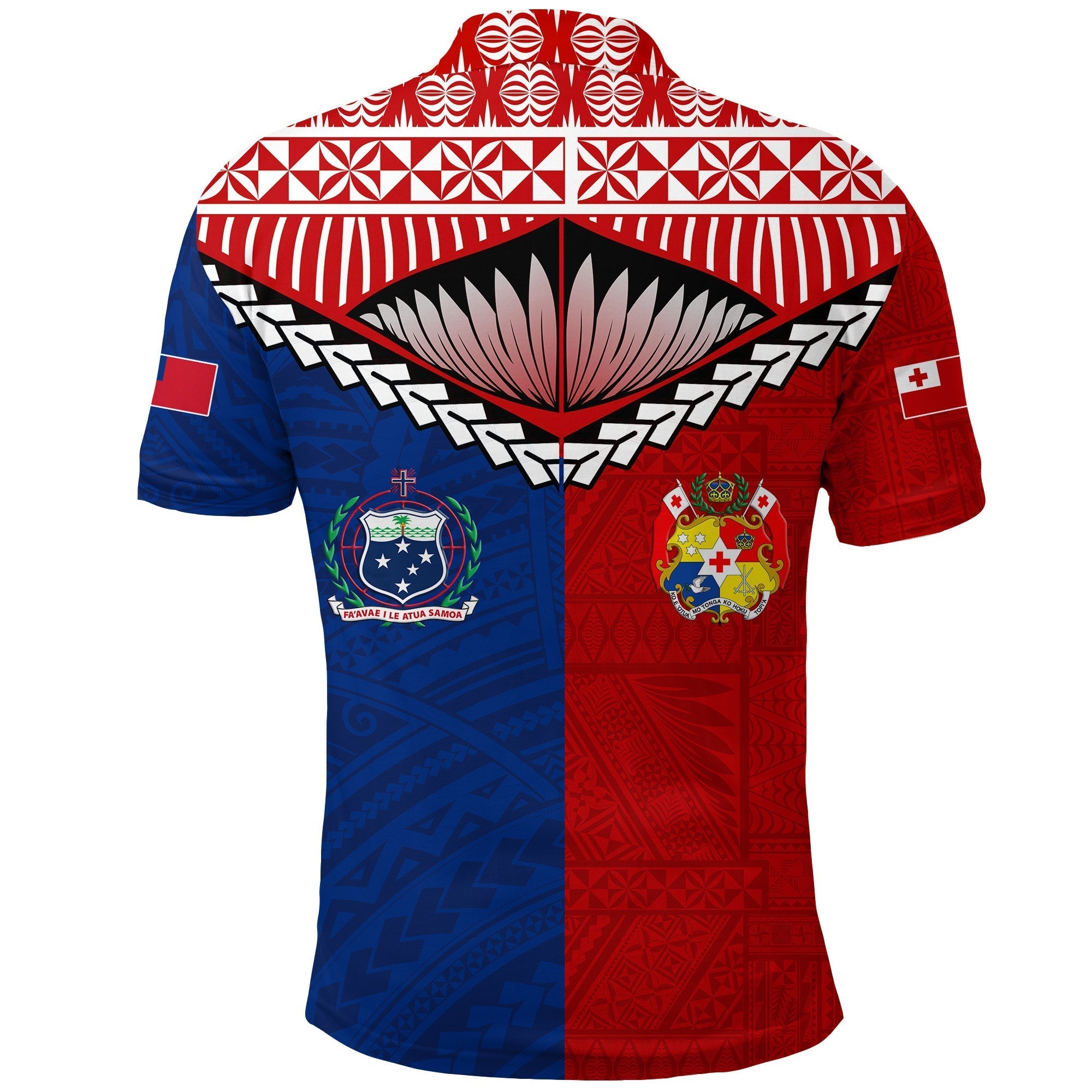 Tonga Combine Samoa Pride Polo Shirt LT12