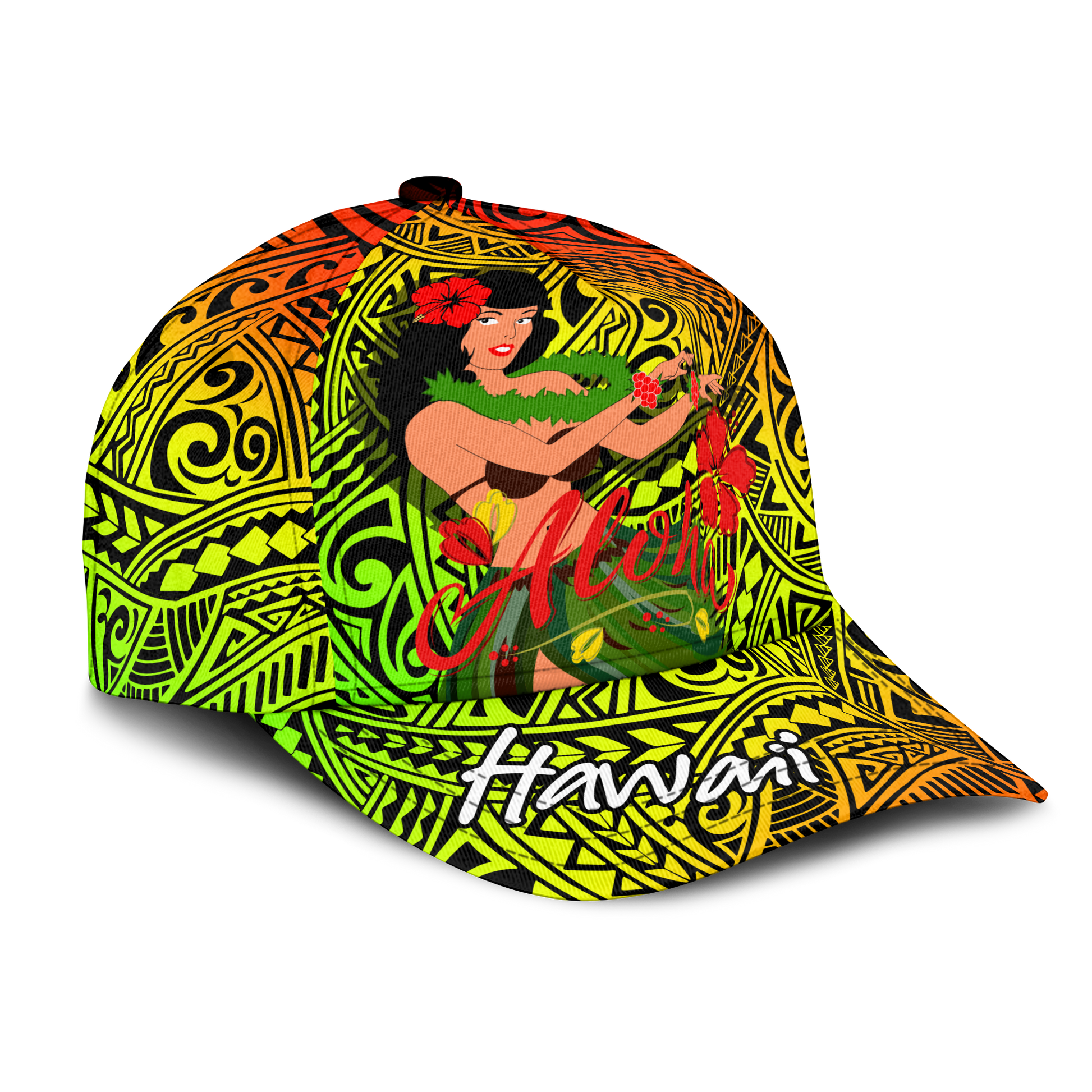 Hawaii Hula Girl Reggae Cap LT2