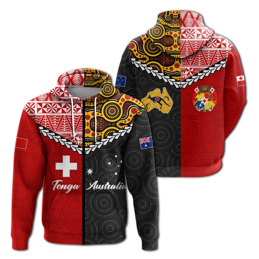 Tonga Combine Australia Aboriginal Heritage Zip Hoodie LT12