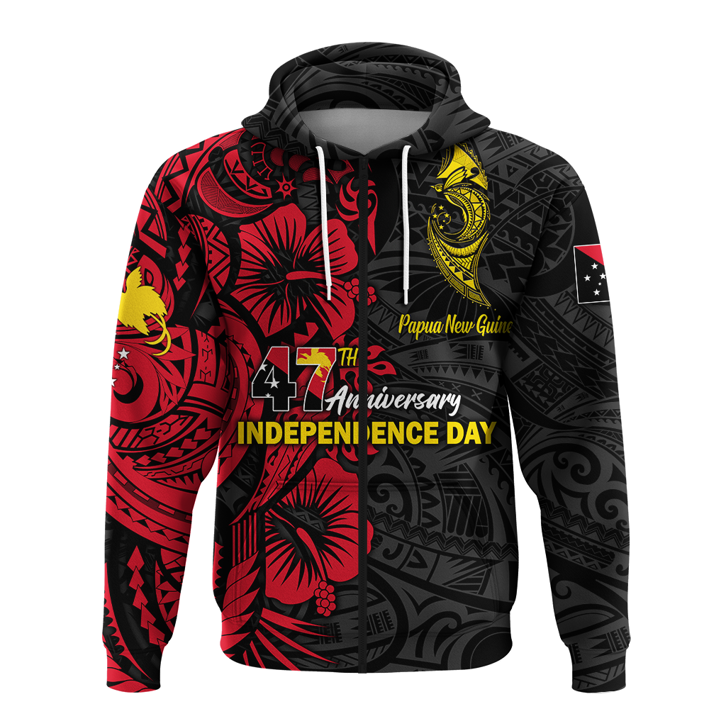 Custom Personalised Papua New Guinea 47th Independence Day Bird Of Paradise Hoodie LT2