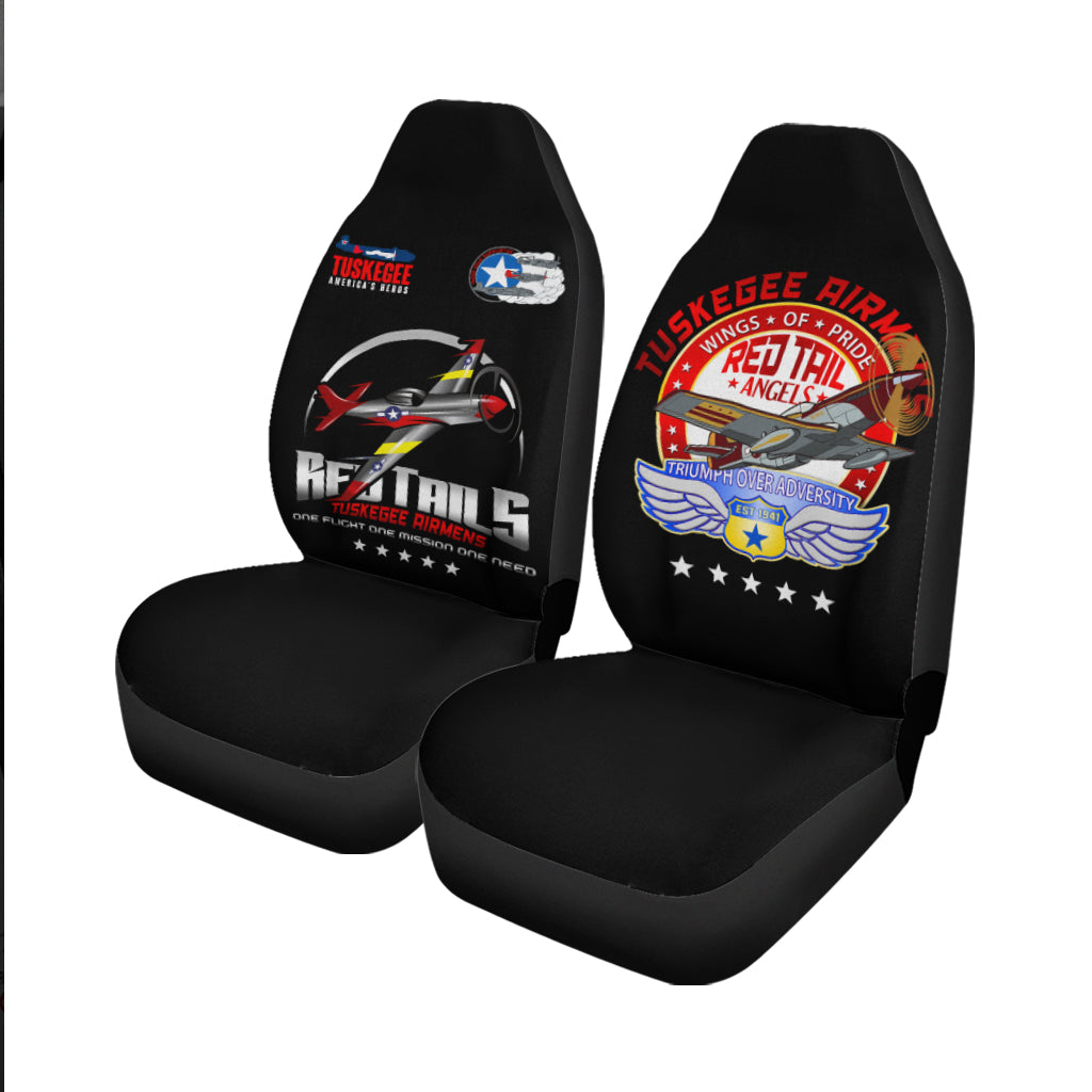 Tuskegee Airmens Red Tails African American Heros Car Seat Covers - LT2