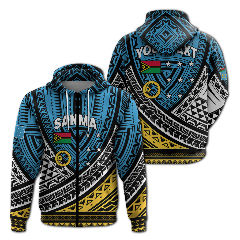 Custom Personalised Vanuatu Sanma Province Tribal Pattern Hoodie LT12
