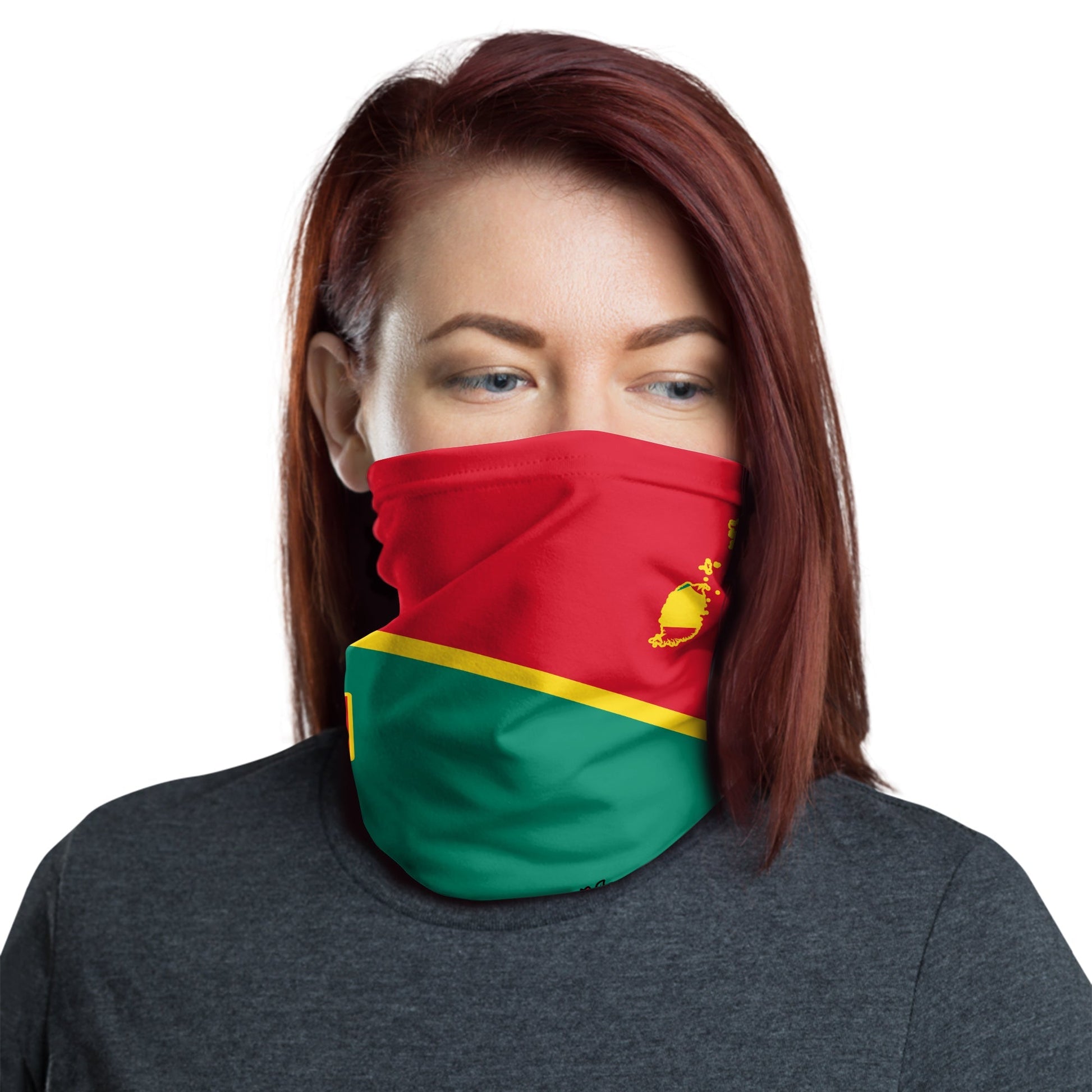 (Custom Personalised) Grenada Bandana Coat Of Arms and Map Impressive LT13