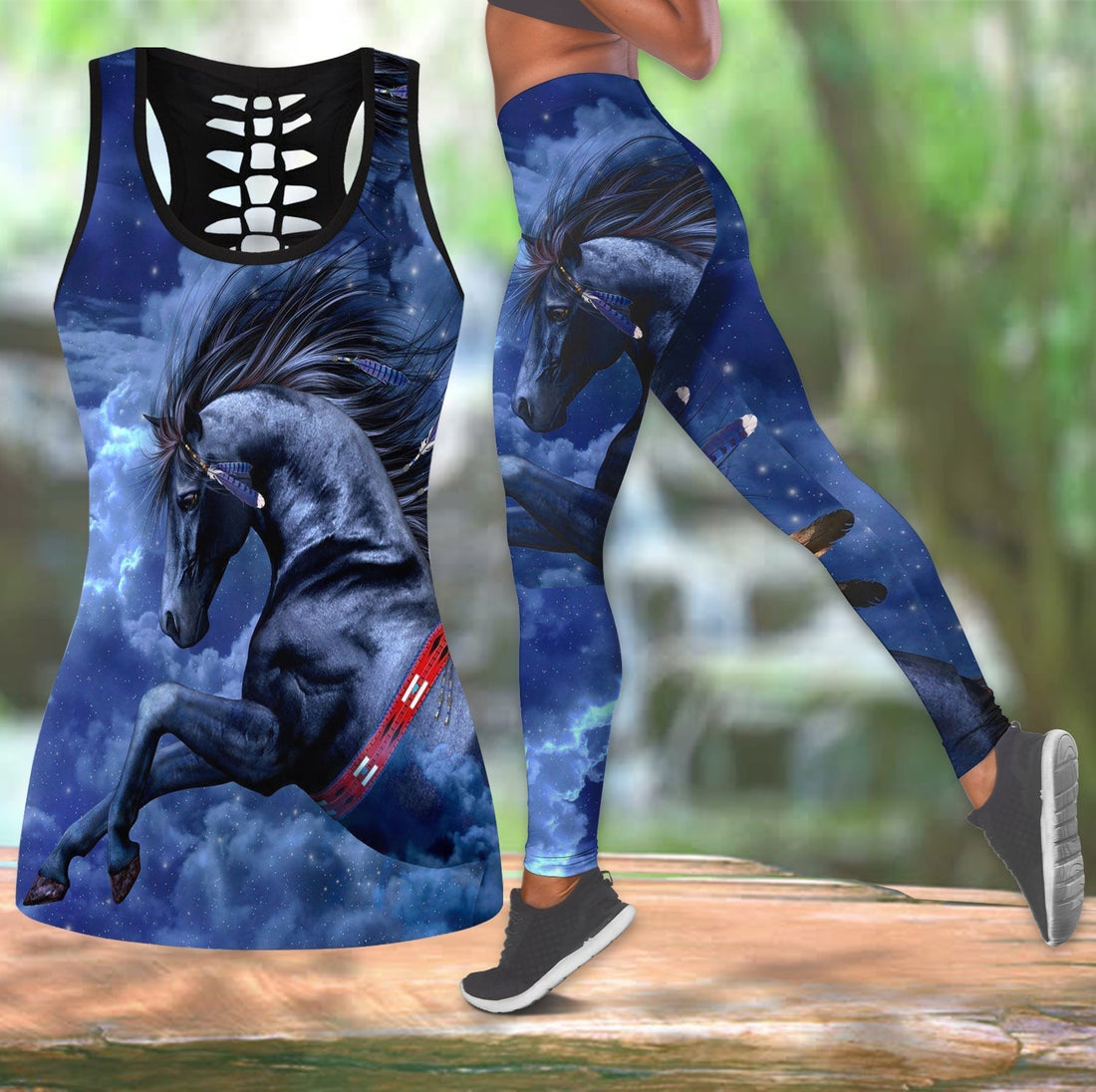 Native American The Horse Hollow Tanktop Leggings Set LS0010 LT10