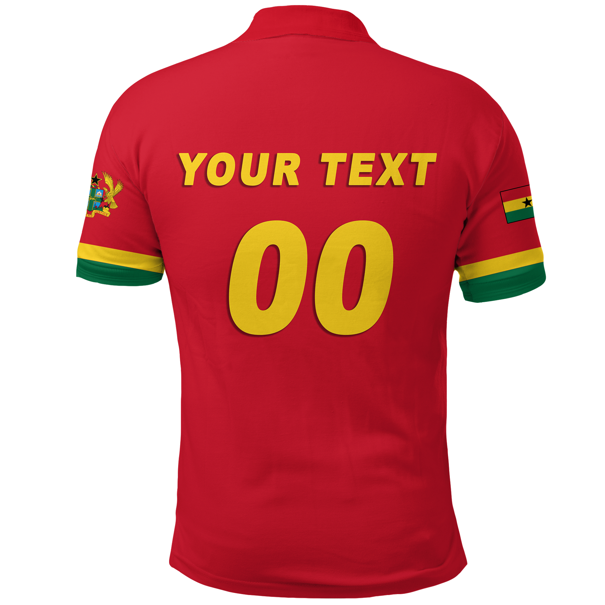 Custom Ghana Polo Shirt Football 2022 Champions Pride LT12