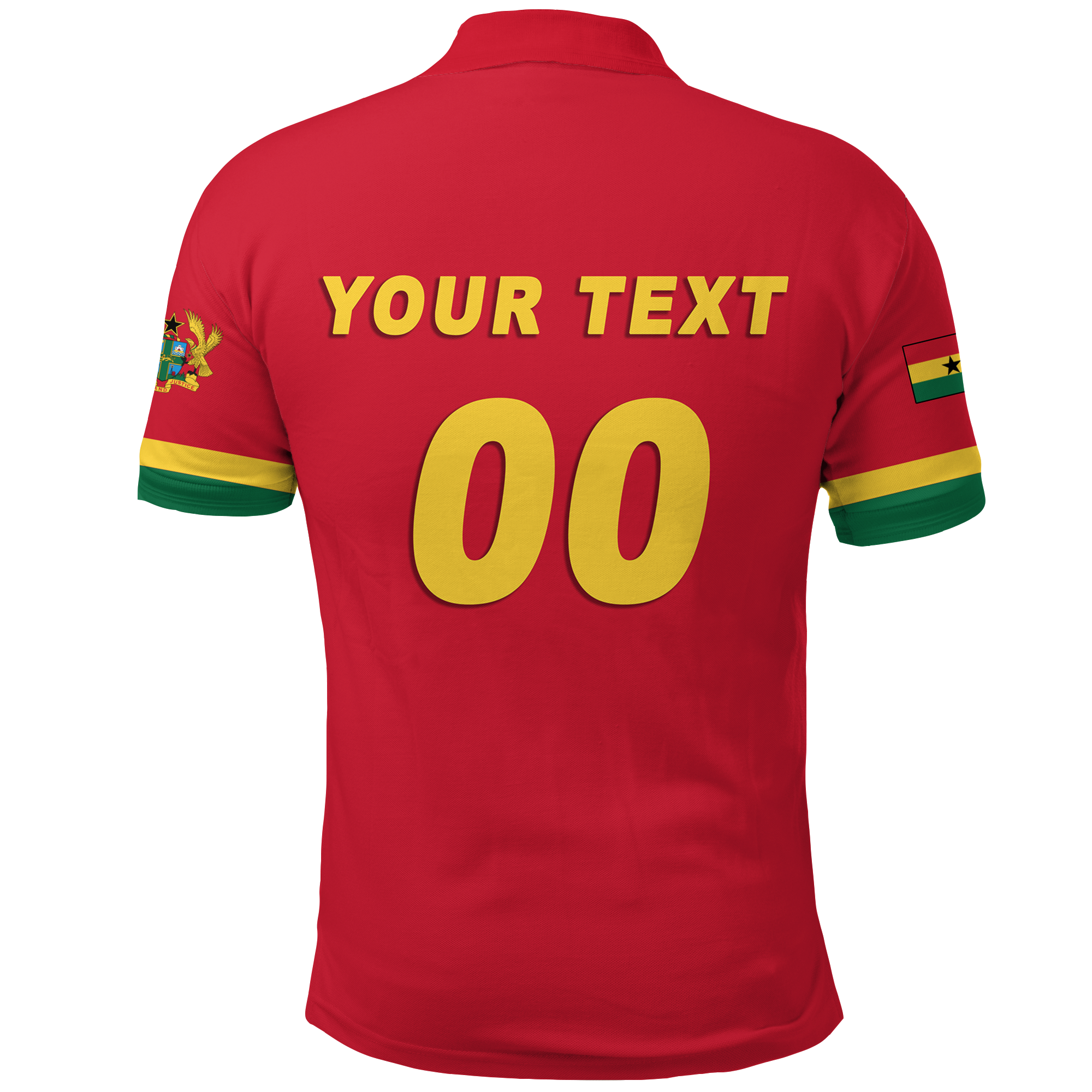 Custom Ghana Polo Shirt Football 2022 Champions Pride LT12
