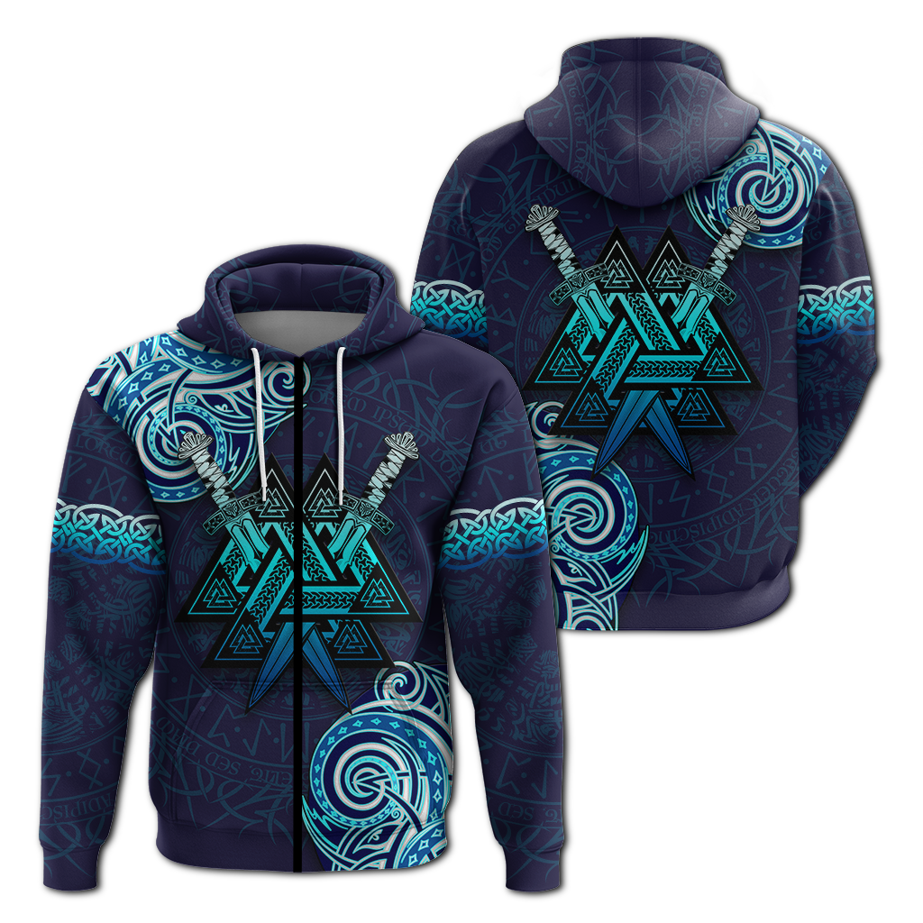 Viking Valknut Tattoo Art Hoodie LT12