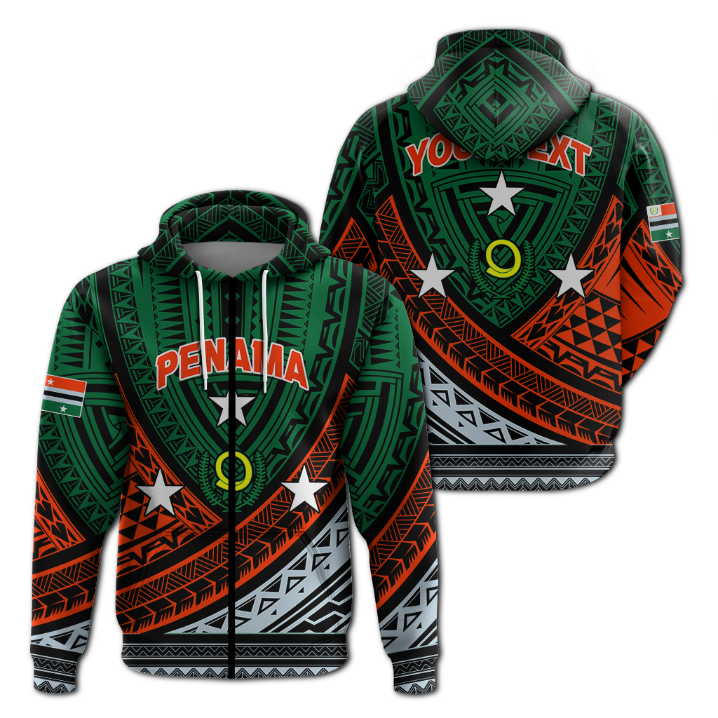 Custom Personalised Vanuatu Penama Province Tribal Pattern Hoodie LT12