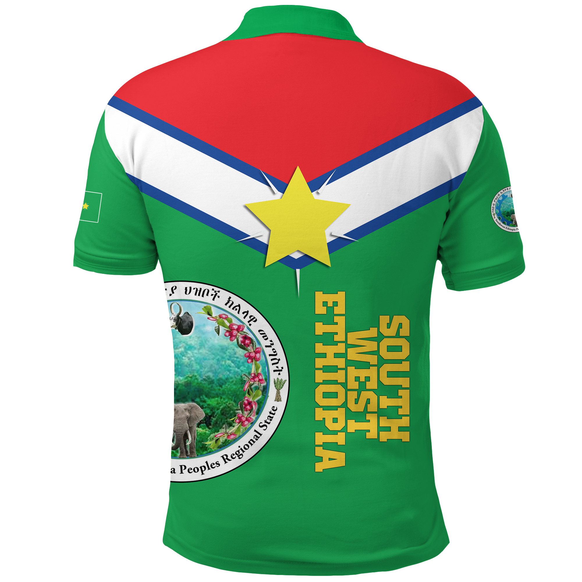 South West Ethiopia Pride Polo Shirt LT12