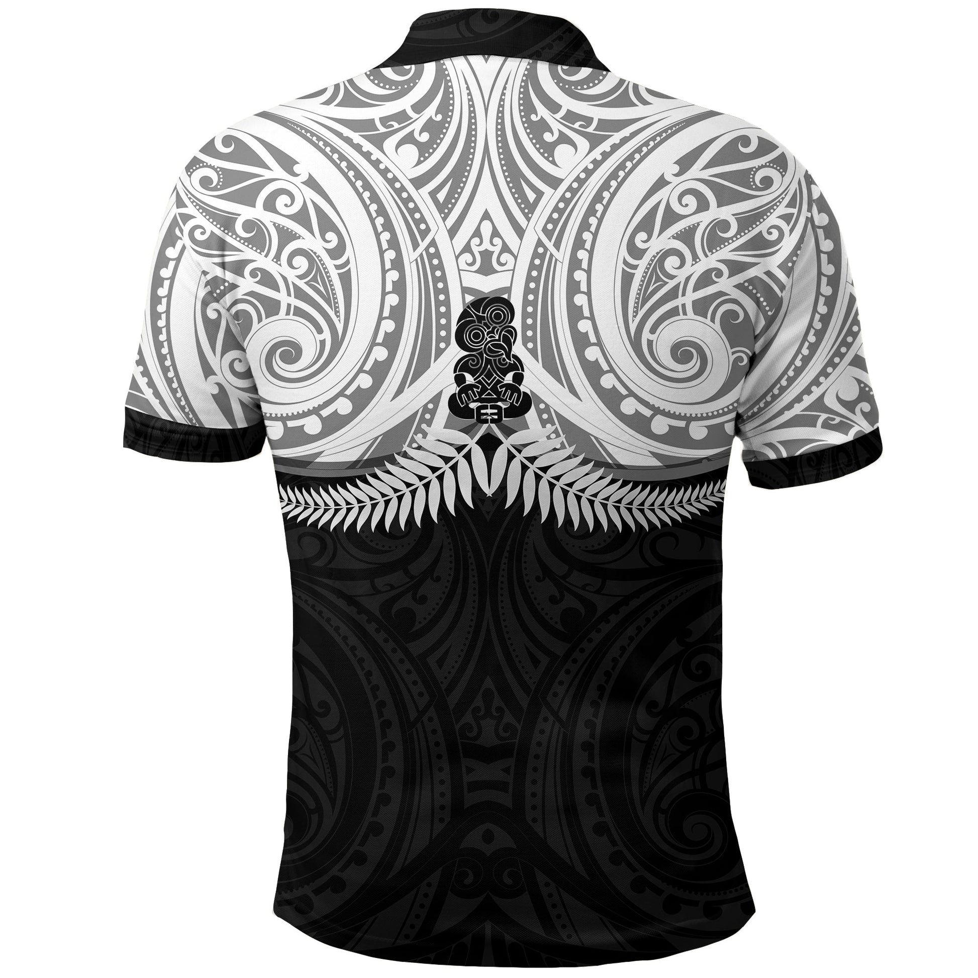 New Zealand Polo Shirt Maori Silver Fern LT20