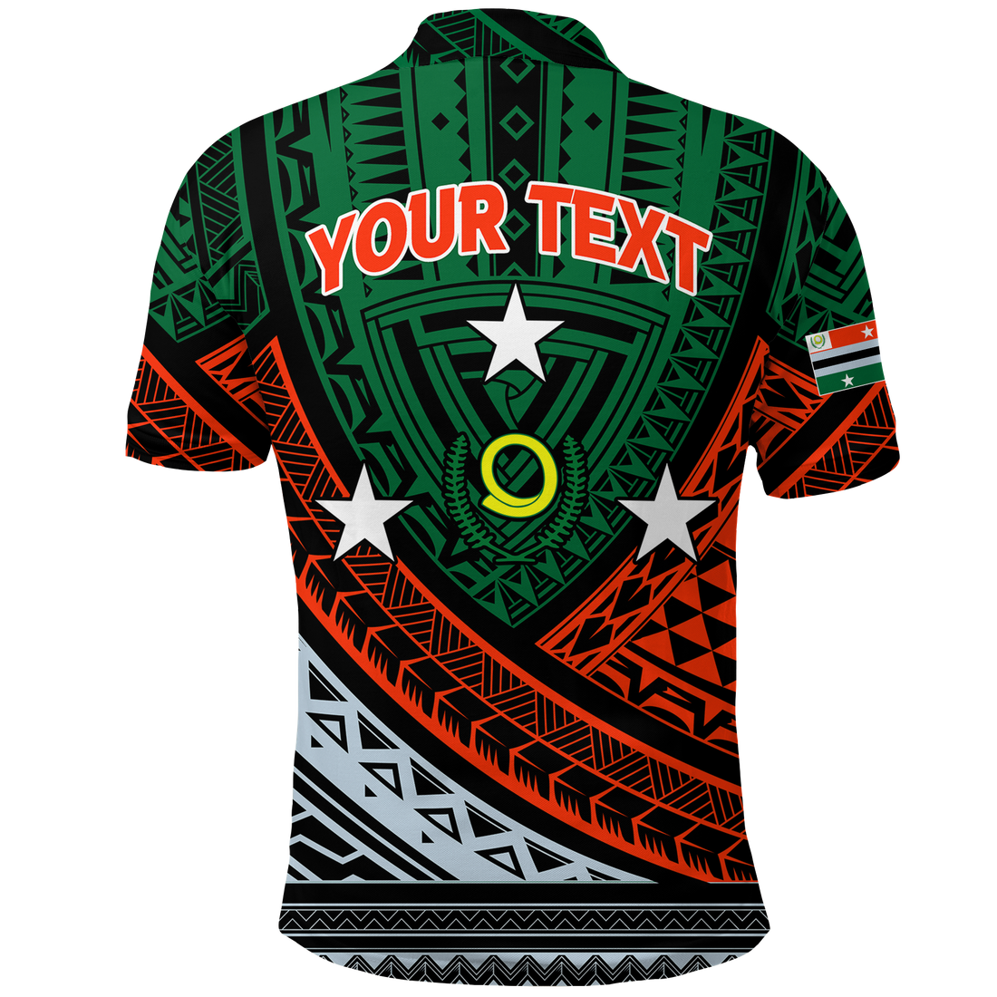 Custom Penama Province Vanuatu Tribal Pattern Polo Shirt LT12