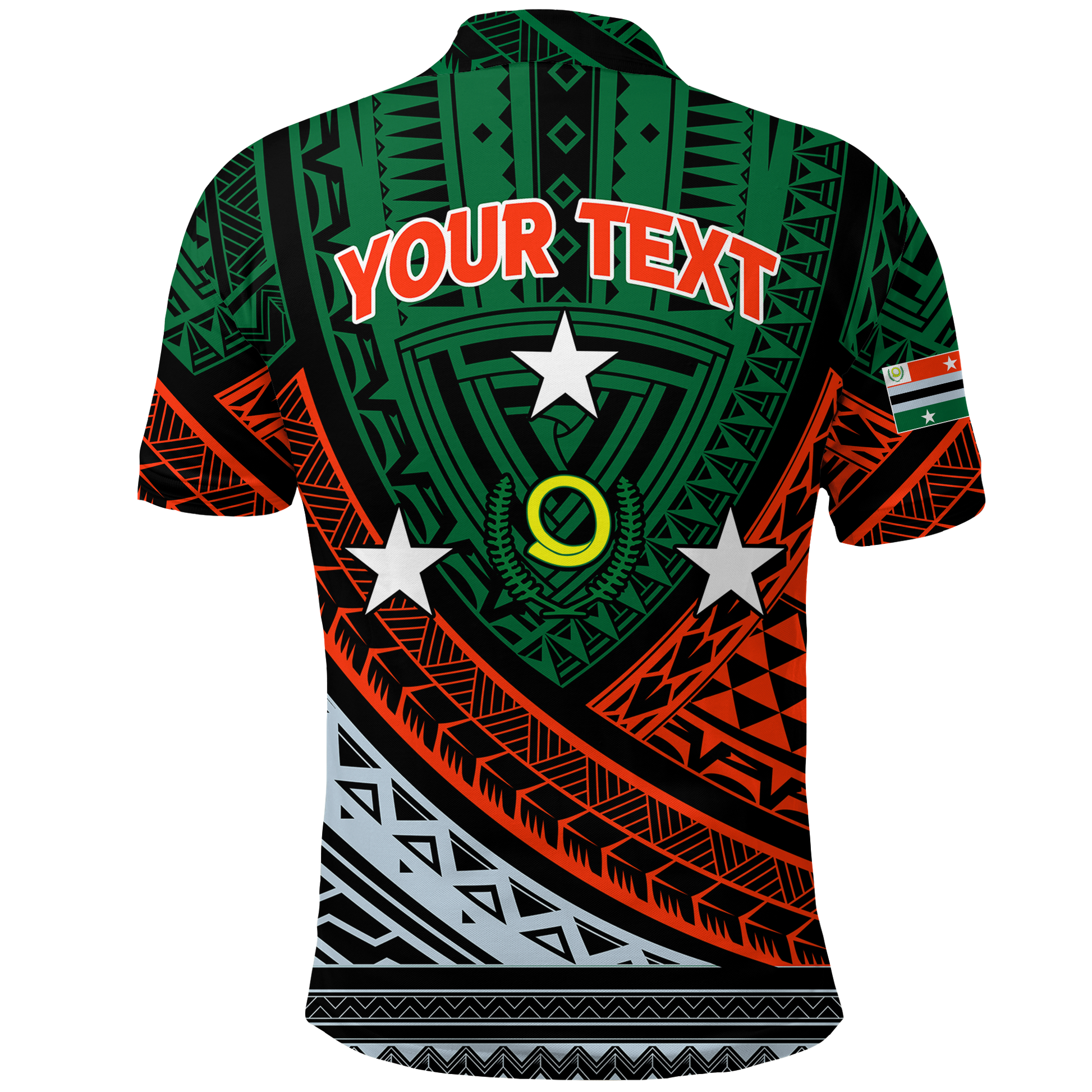 Custom Penama Province Vanuatu Tribal Pattern Polo Shirt LT12