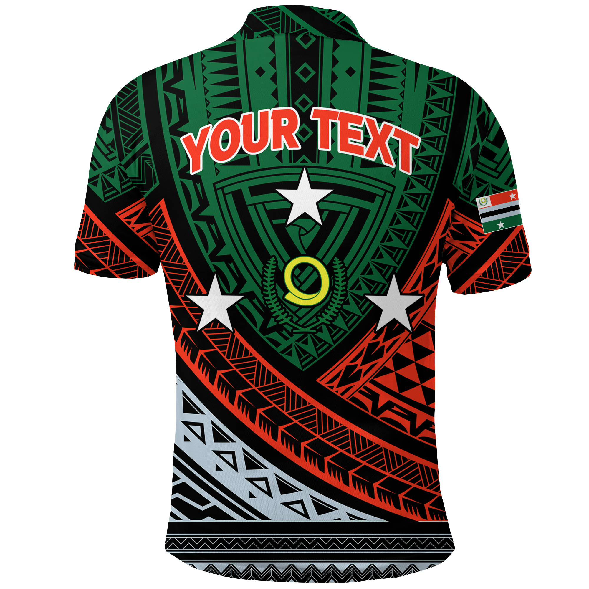Custom Penama Province Vanuatu Tribal Pattern Polo Shirt LT12