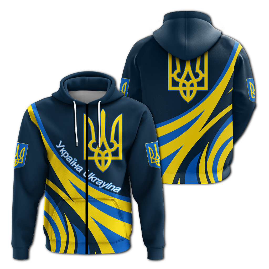 Ukraine Gold Trident Hoodie LT12