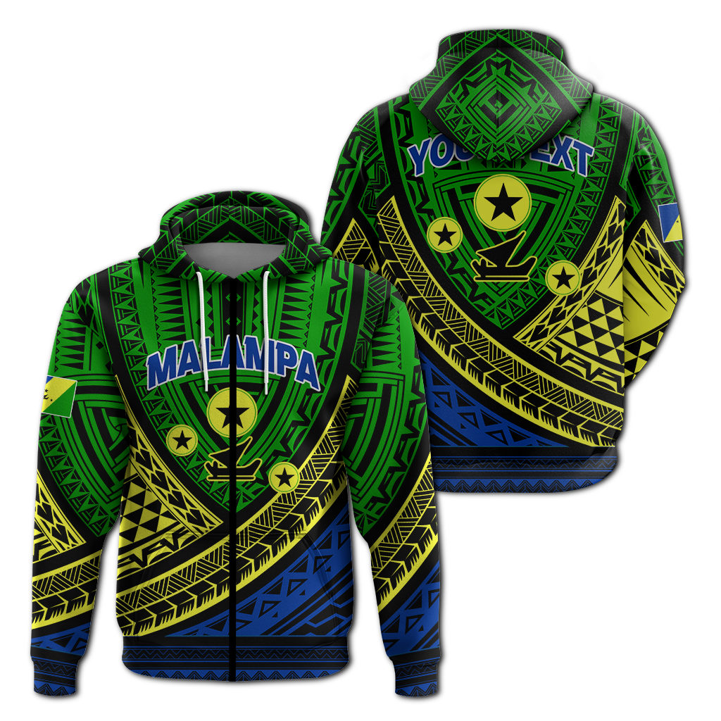 Custom Personalised Malampa Province Vanuatu Tribal Pattern Hoodie LT12