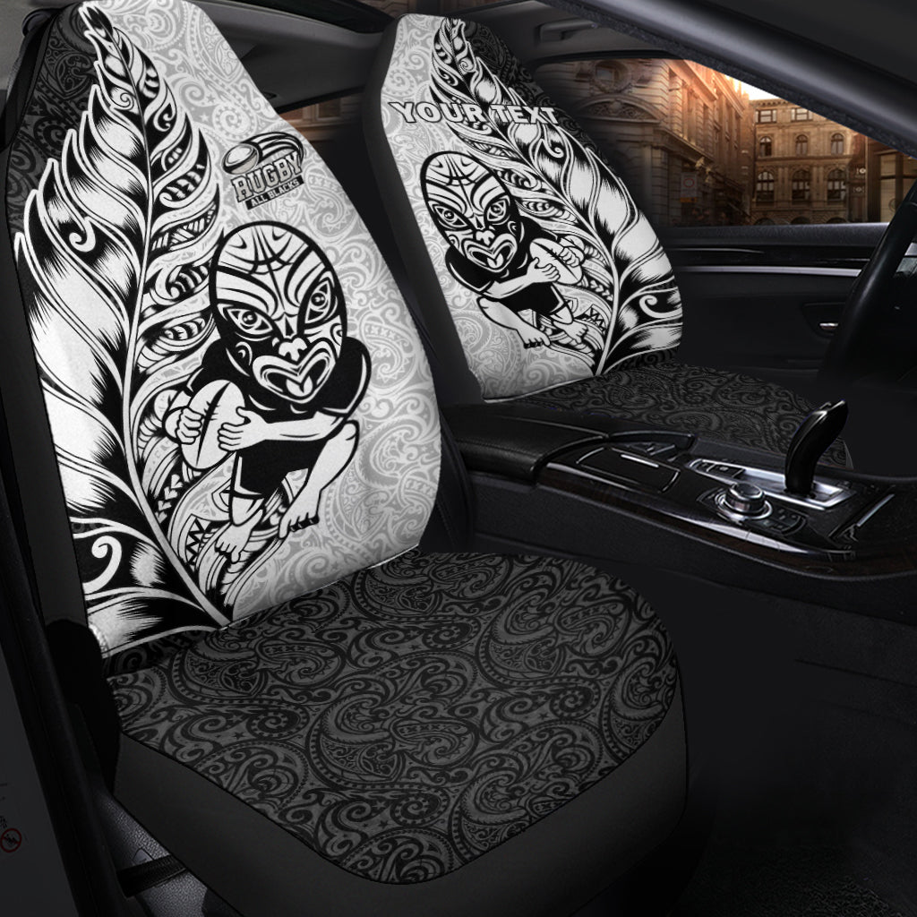 Custom Personalised New Zealand Maori All Black Rugby Car Seat Covers - LT2