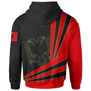 Albania Zip Up Hoodie Albania Flag