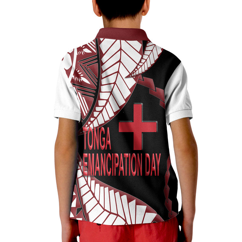 Tonga Polo Shirt Emancipation Day Kupesi Pattern No.3 LT9