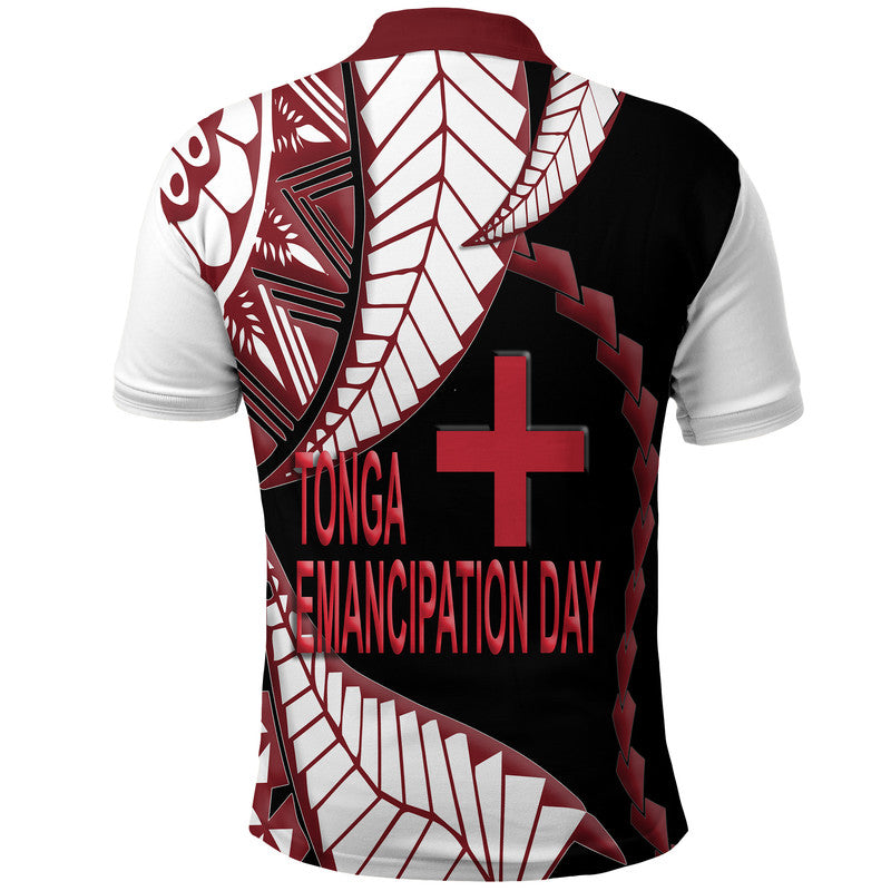 Tonga Polo Shirt Emancipation Day Kupesi Pattern No.3 LT9