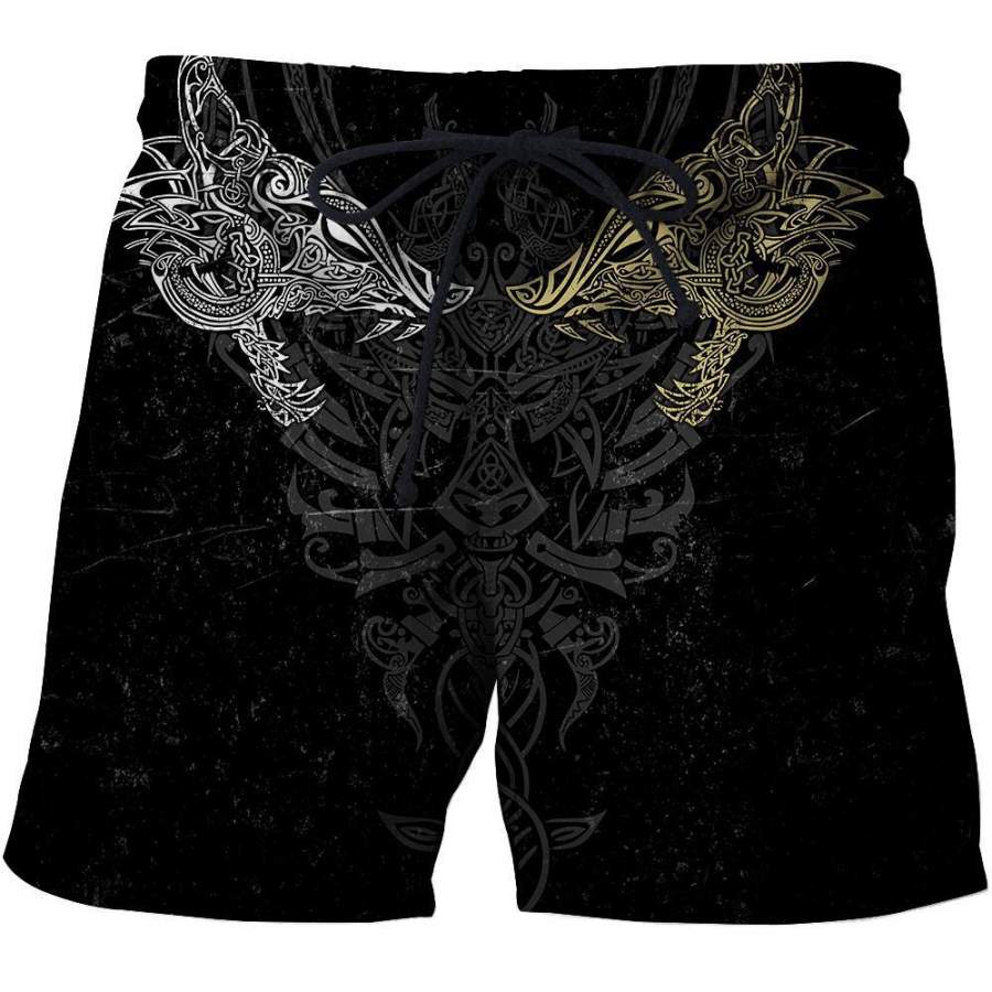 Viking Clothing Geki and Freki Viking Wolf Ii Shorts RLT12