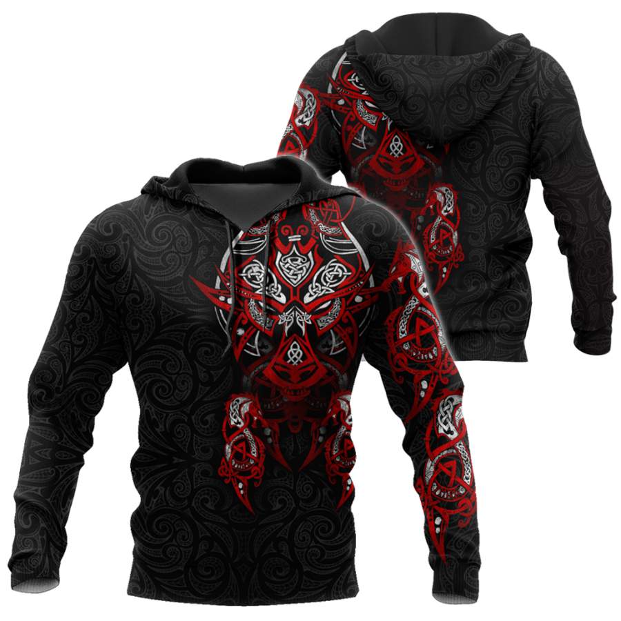 Viking Clothing Viking Tattoo Dragon Hoodie RLT12
