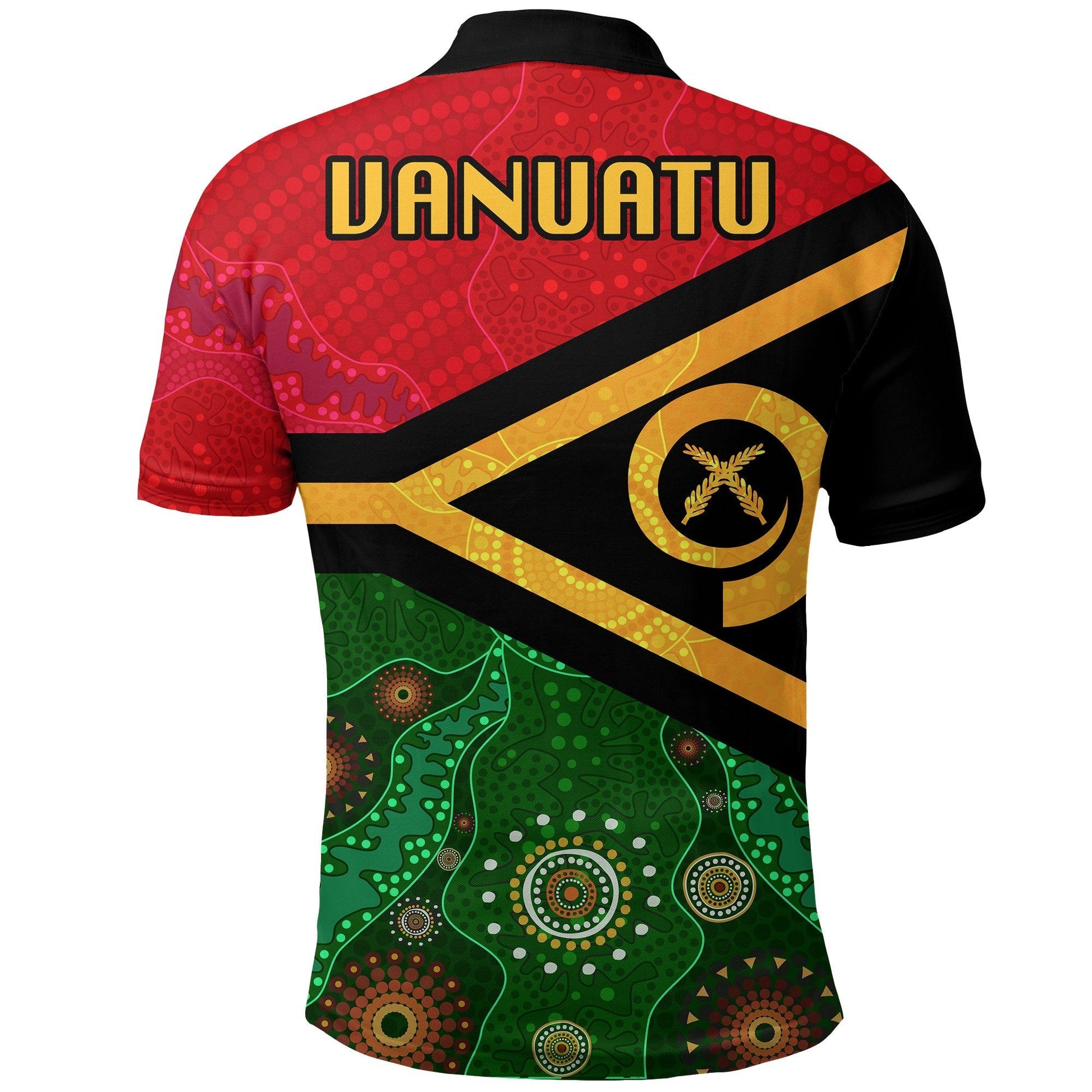 Vanuatu With Aboriginal Patterns Polo Shirt LT20